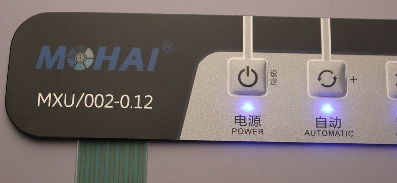 Alkali Proof Push Button Membrane Switch , 3M468 Metal Dome Membrane Switch
