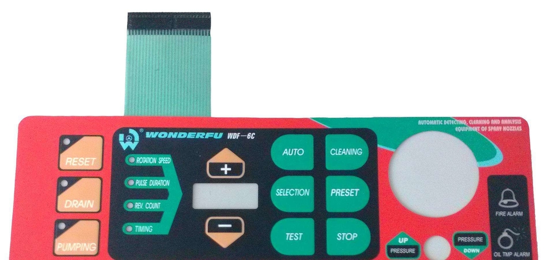 Alkali Proof Push Button Membrane Switch , 3M468 Metal Dome Membrane Switch