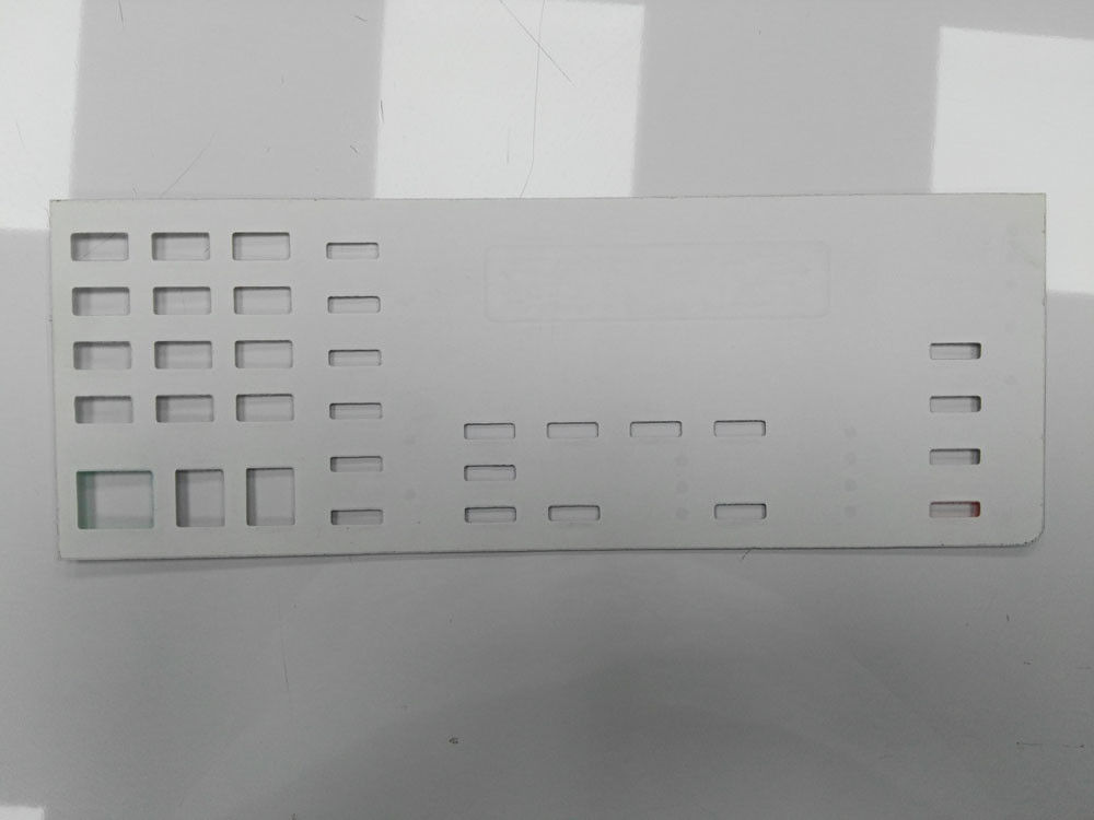 Custom  PET Polyester Graphic Overlay With Rectangular Window , Touch Keys