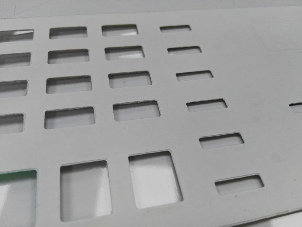 Custom  PET Polyester Graphic Overlay With Rectangular Window , Touch Keys