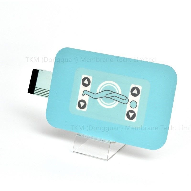 2.54mm Pitch Female Connector Membrane Switches With Embossed Buttons