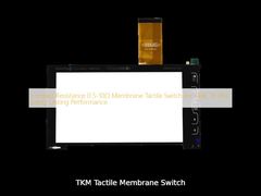 Resistencia de contacto 0.5-10Ω Interruptor táctil de membrana para rendimiento duradero de -40C a 85C